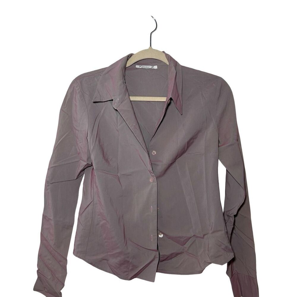 Women's Pink and Grey Blouse